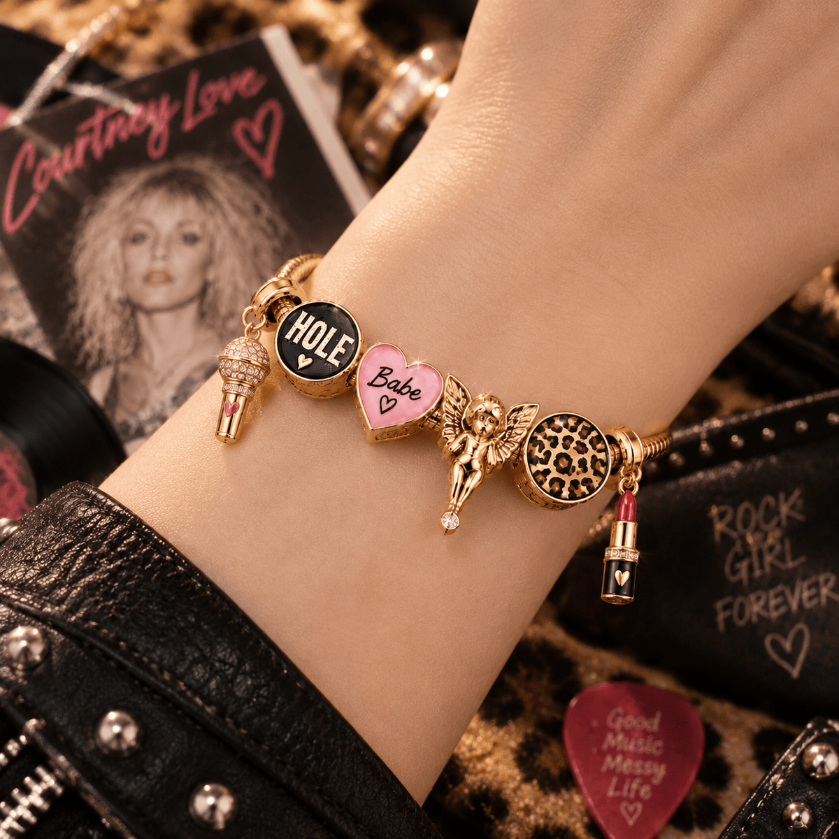 CTL Gold Charm Bracelet Set PTT