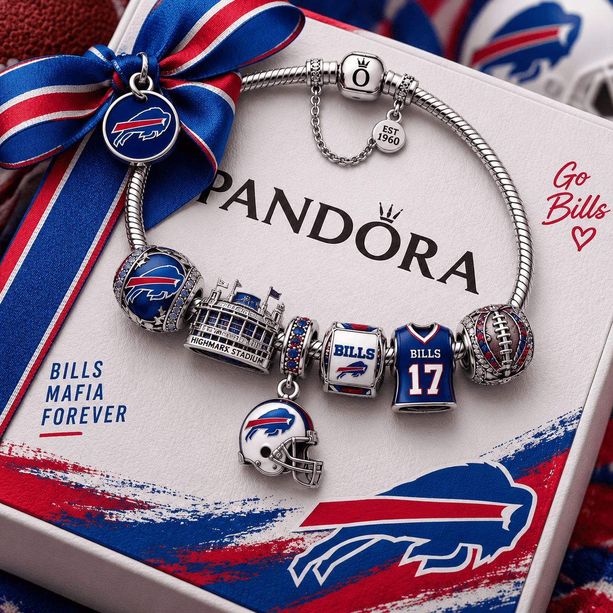 BFBL Silver Charm Bracelet Set PTT