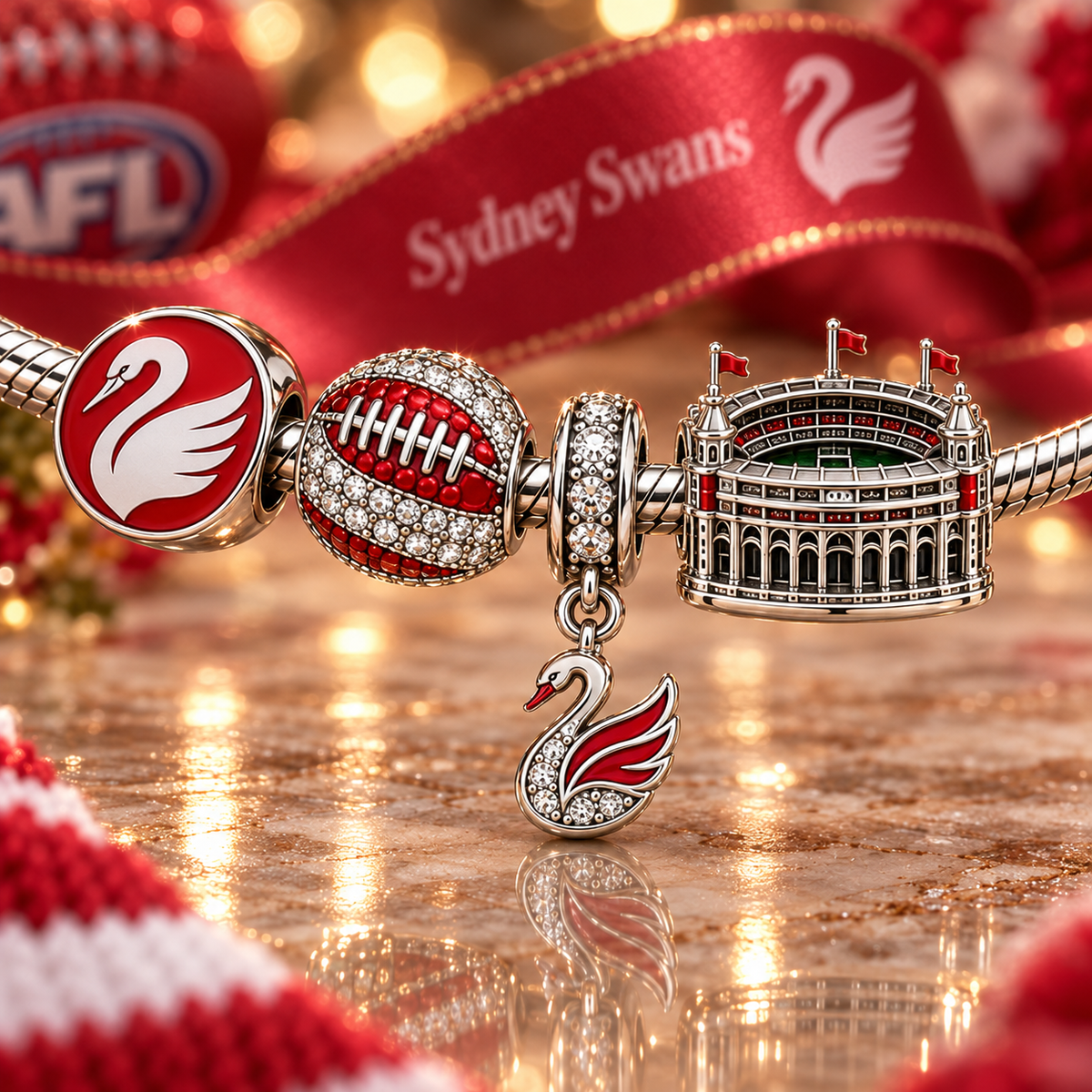 SNSW Silver Charm Bracelet Set VTH