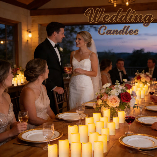 10-60Pcs LED Candles Flicking Candles Flameless Candles Artifical Candles 3-7inch Wedding Candles Candlelight Concert Decor
