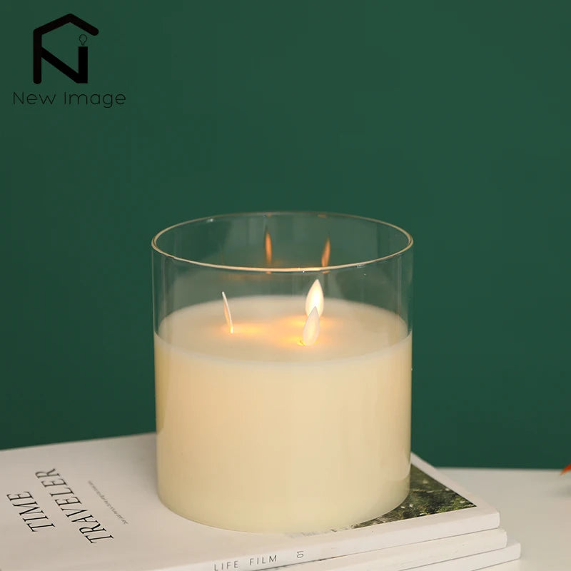 LED Candle Fake Flashing Tea Light Outdoor Garden Lamp Battery-powered Romantic Wedding Banquet Decoration Home Decoration